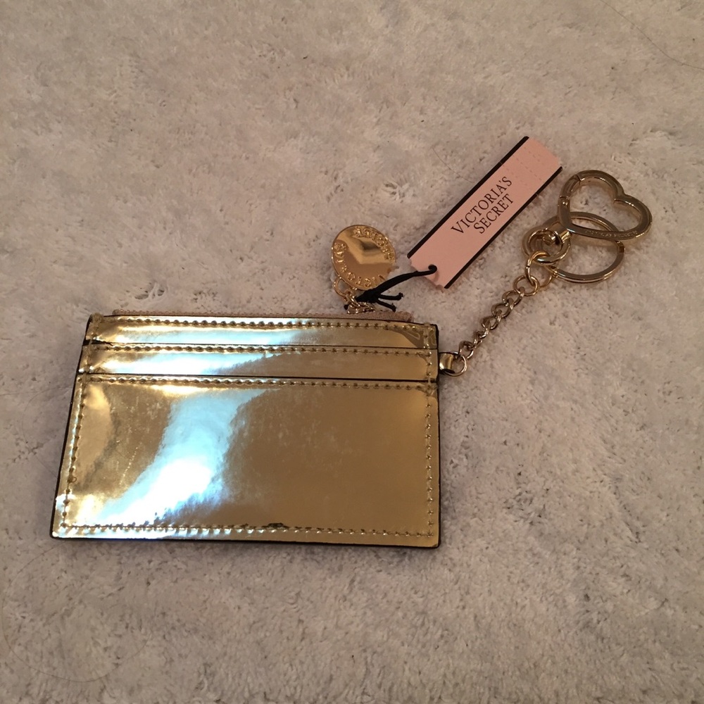 2/$25⭐️ Victoria's Secret Gold Stud Key Card Case - Picture 6 of 7